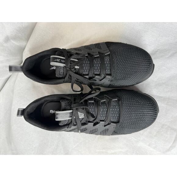 Reebok Fusion Flexweave Work Sneaker Athletic Comfort Black Mesh Overlay 9.5 - Picture 8 of 11